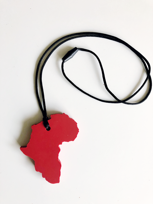 Bijtketting Afrika vorm Rood binnen