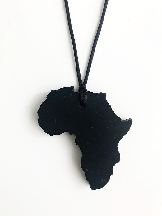 Bijtketting Afrika vorm Zwart voor