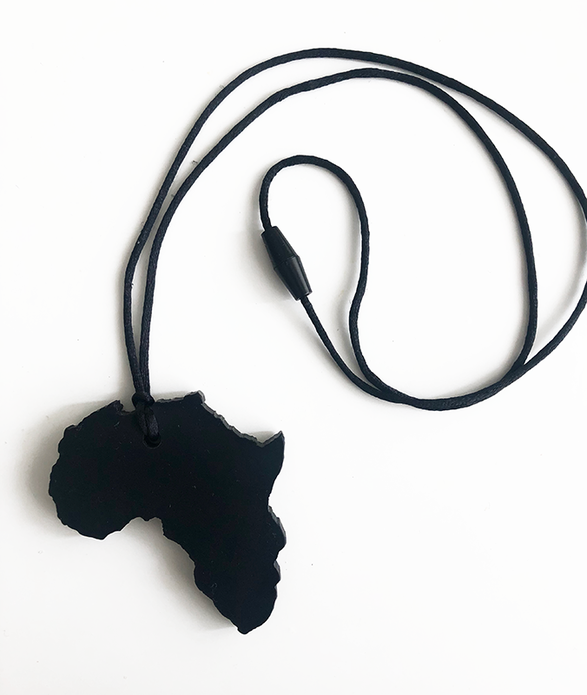 Bijtketting Afrika vorm Zwart