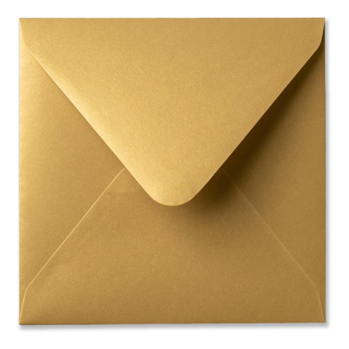Envelop 14x14 Metallic goud