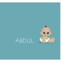 Geboortekaartje mintgroen - Arabische jongen voor